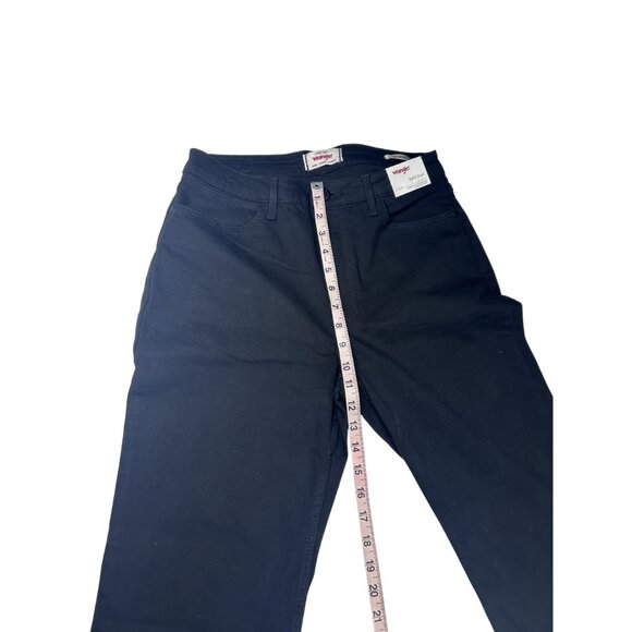 Wrangler Flare Jeans Women's Size 10 X 32 Black High-Rise Stretch Fit Denim NEW - Picture 6 of 7